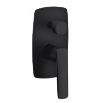 Norico Bellino Matte Black Wall Mixer Diverter Norico Bellino Matte Black Wall Mixer Diverter
